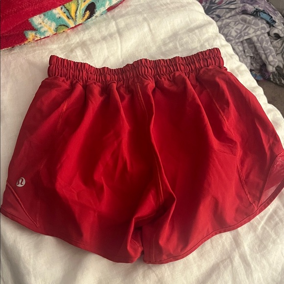 Women's Red Lululemon Shorts - Picture 2 of 2